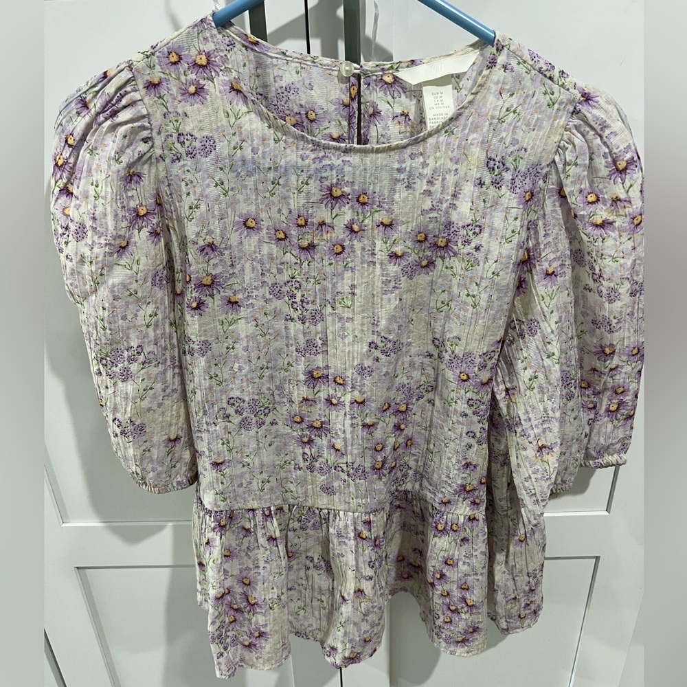 Floral Puff Sleeve Top